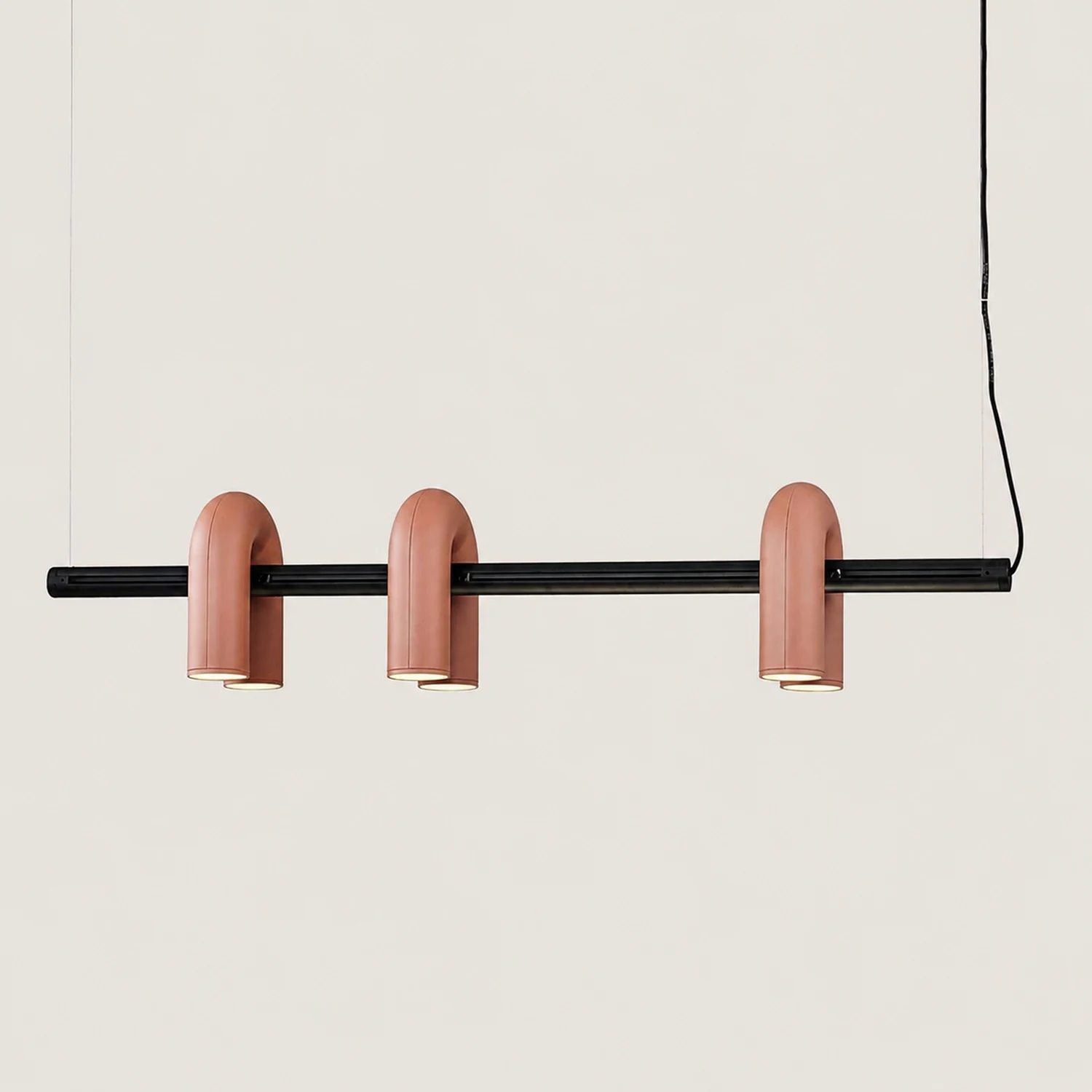 Felix Modern Pendant Light Linear with 3 U-Shaped Light - Lumpaz