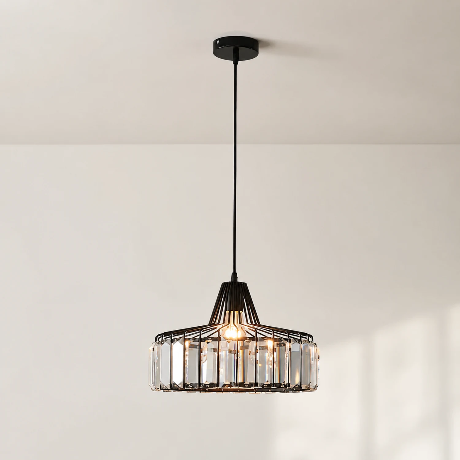 Crystal Drum Pendant Lamp - Lumpaz