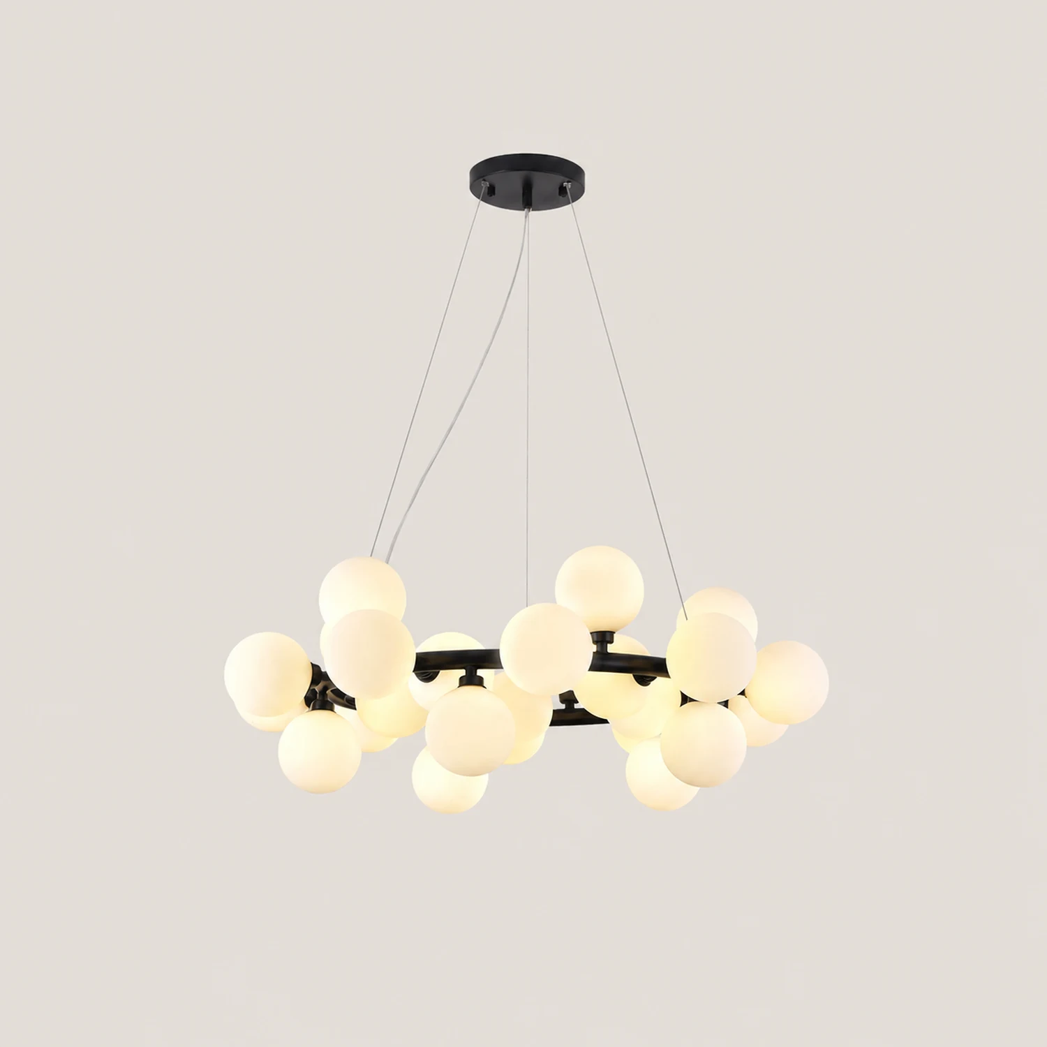 Valentina Chandelier Bubble, Magic Beans, Glass, Dining Room - Lumpaz