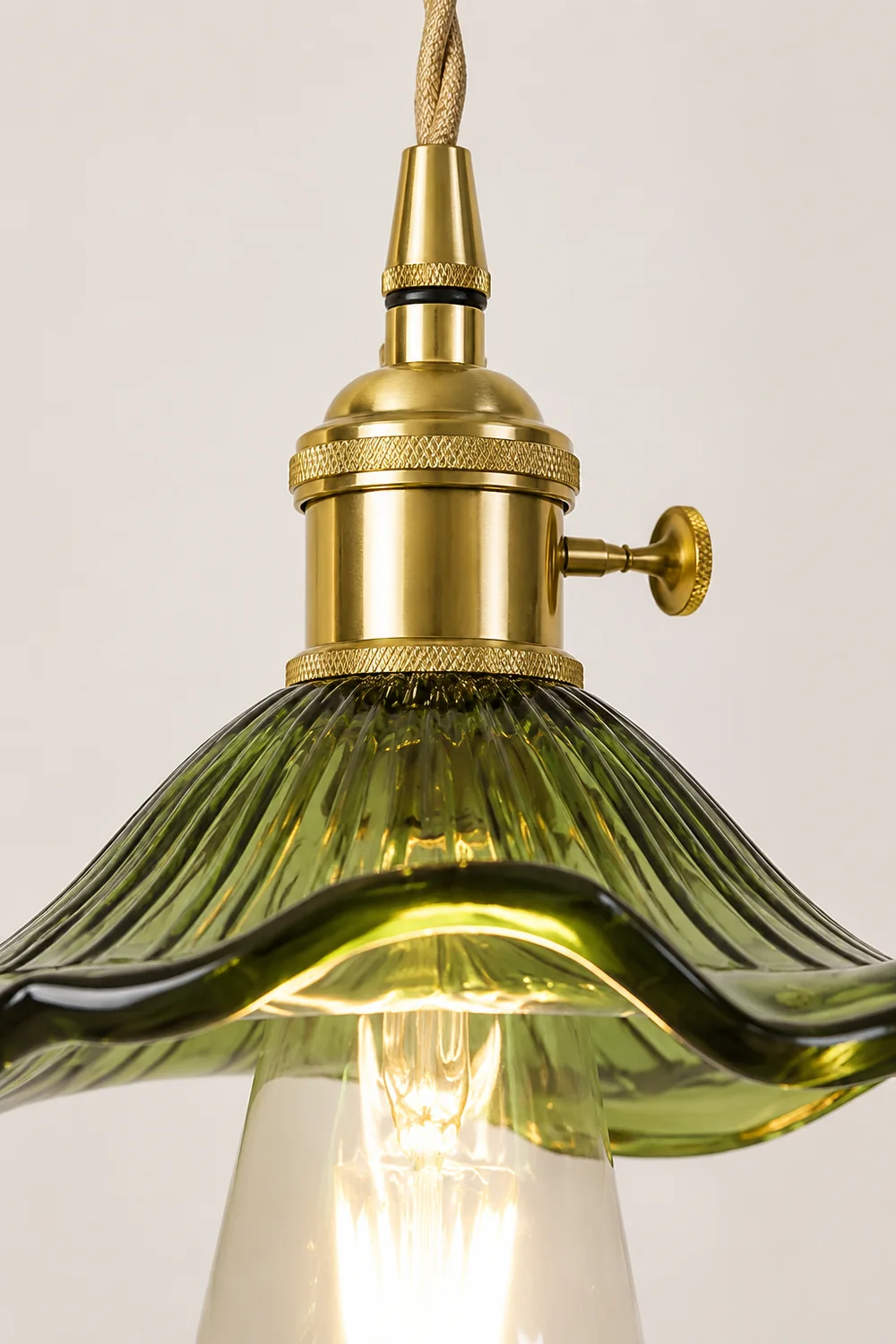 Glass Hibiscus Flower Pendant Light - Lumpaz