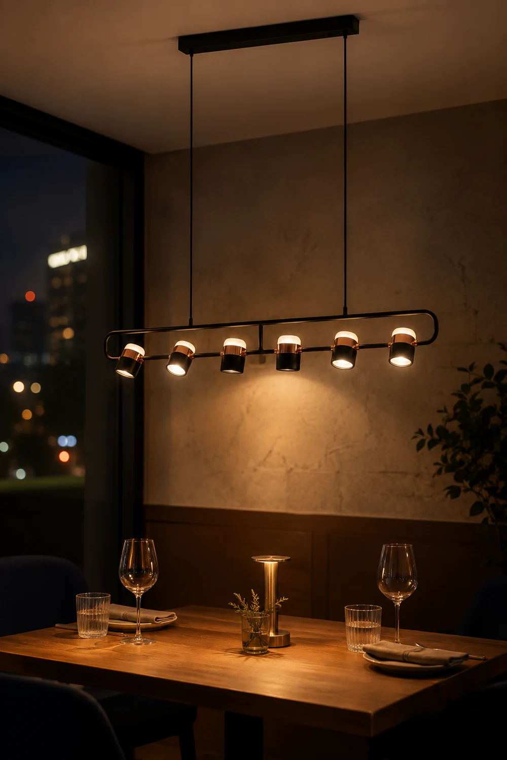 Adjustable Glass Pendant Light - Lumpaz