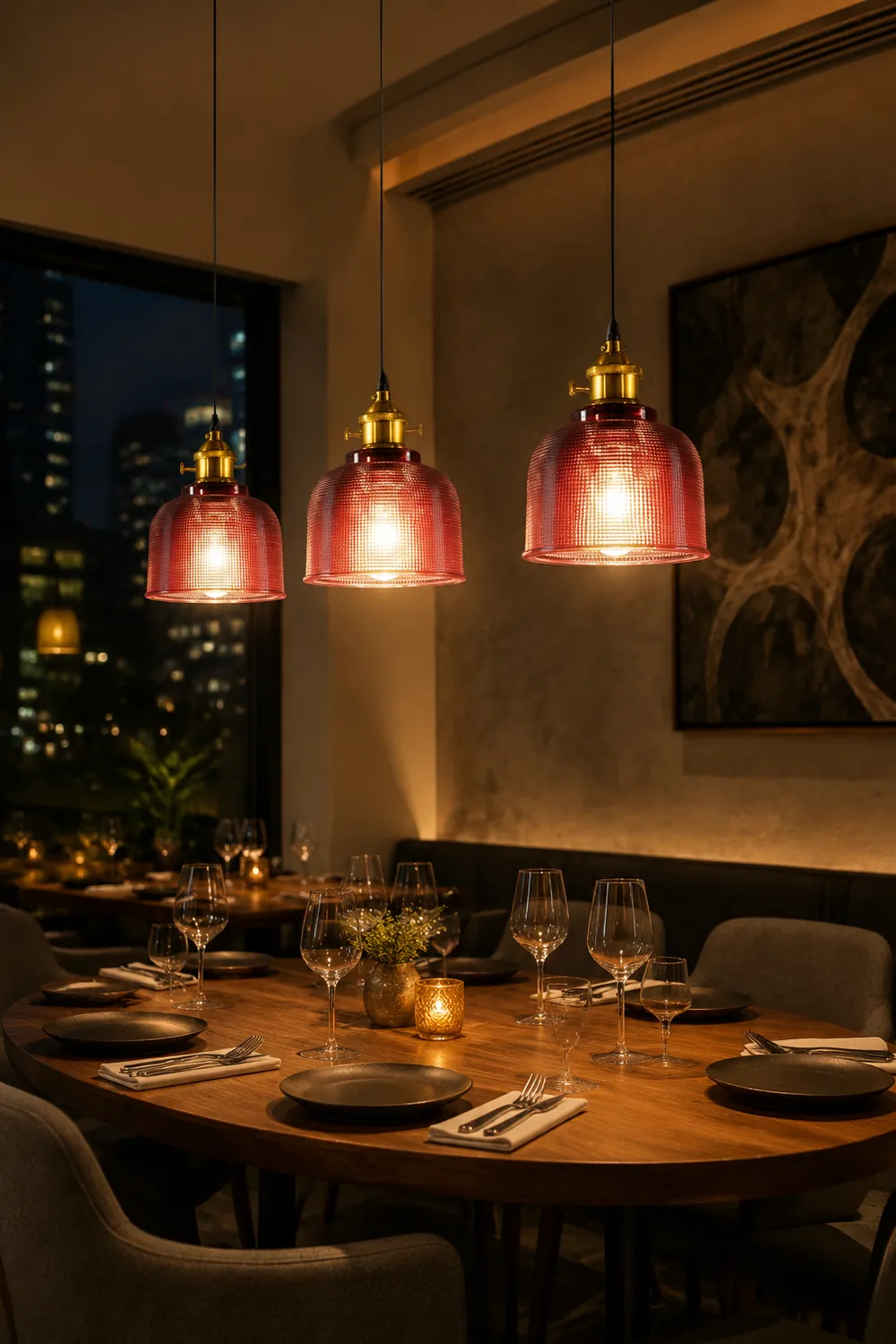 Hailie Glass Art Deco Pendant Lights,Colorful - Lumpaz