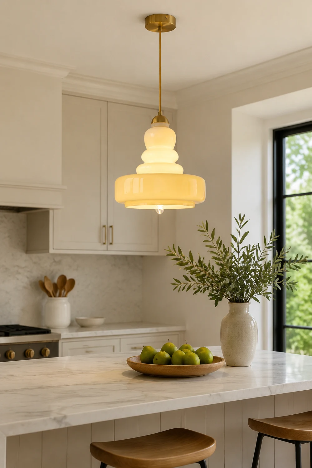 Schoolhouse Glass Pendant Light - Lumpaz
