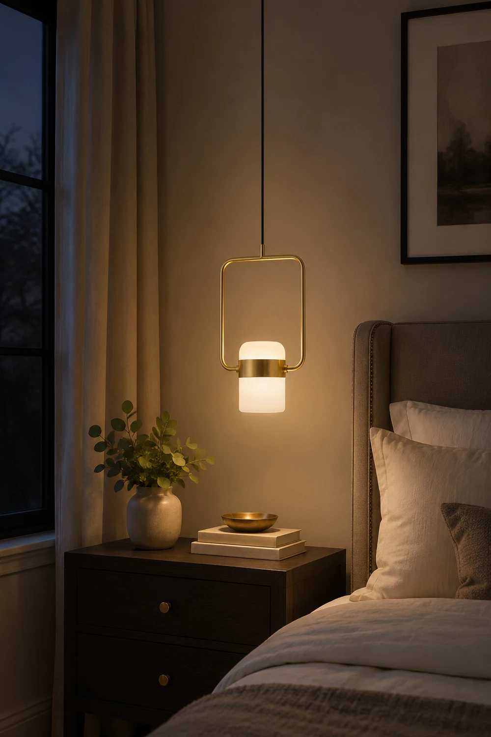 Adjustable Glass Pendant Light - Lumpaz