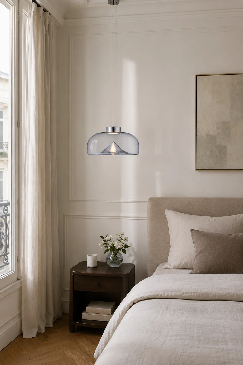 Herbert Modern Mountain Glass Pendant Light - Lumpaz