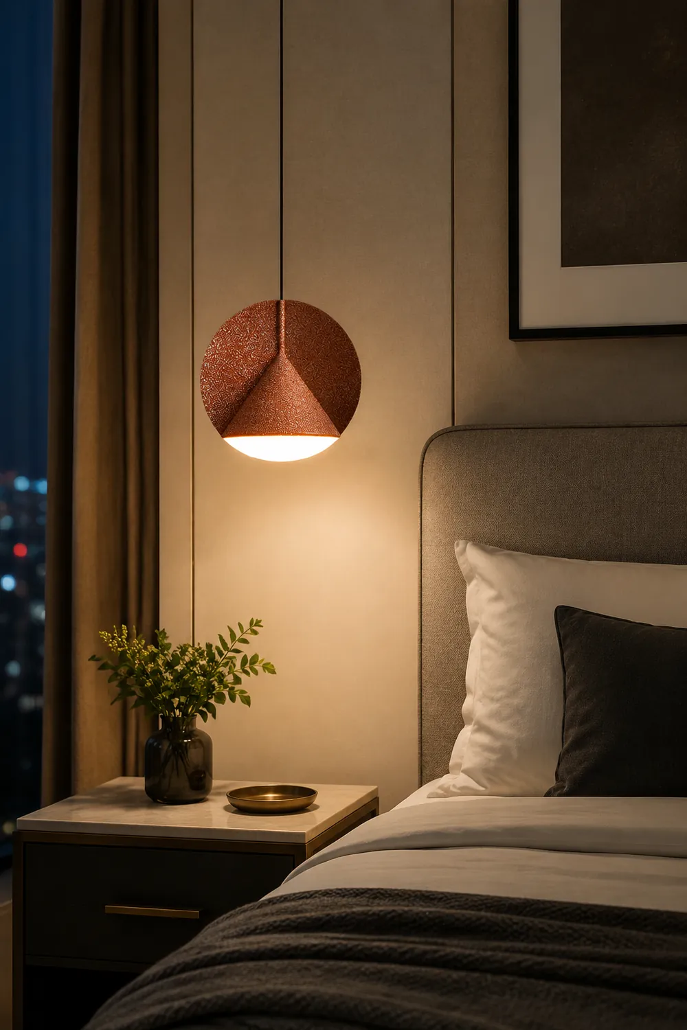 Zaid Modern LED Colorful Shade Hanging Pendant Light - Lumpaz