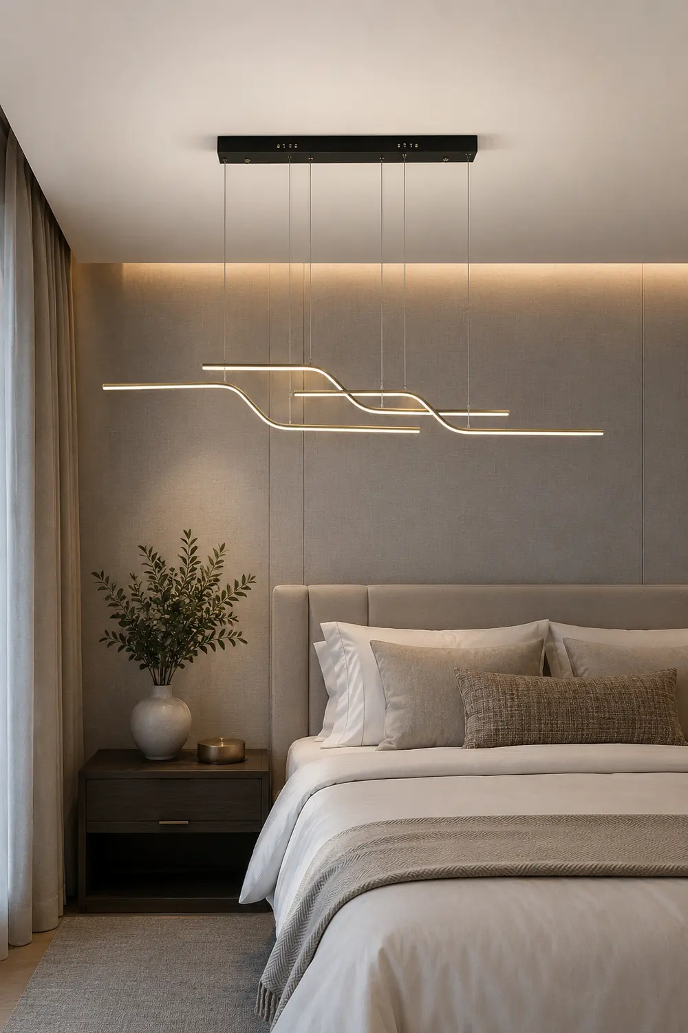 Minimalist Geometric Metal 3 Light Pendant Light, Dining Room - Lumpaz