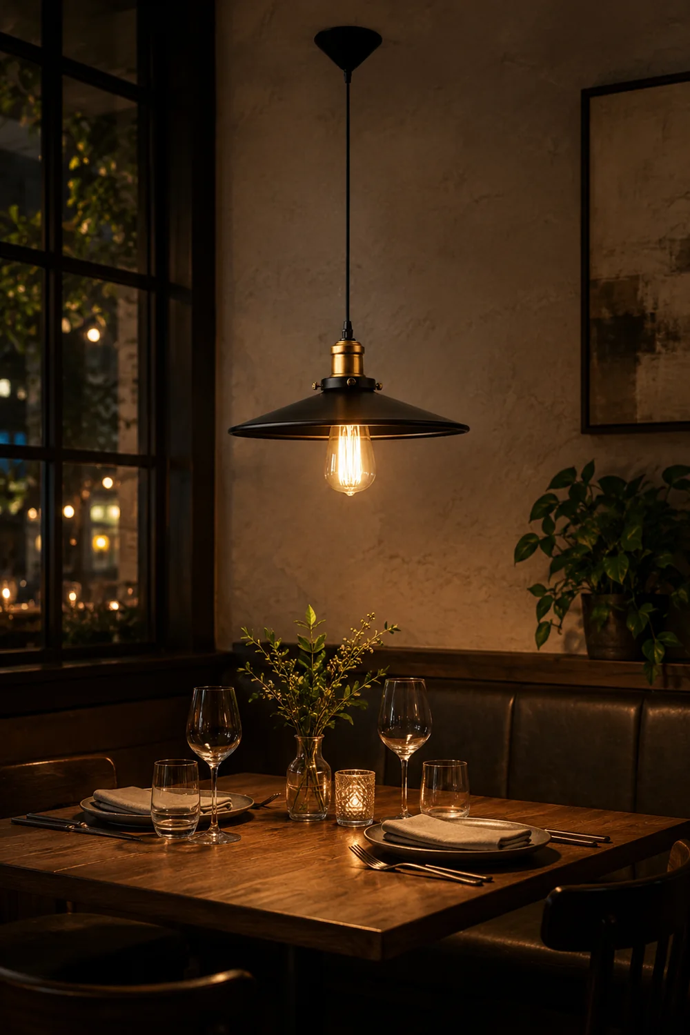 Alessio Modern Industrial Pot Metal Pendant Light, Black - Lumpaz