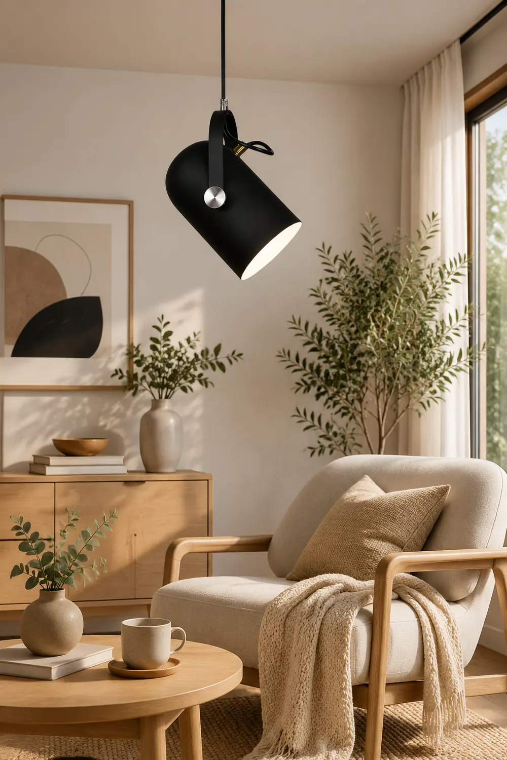 Morandi Modern Metal Pendant Light, Angle Adjustable, Kitchen Island & Dining Room & Living Room - Lumpaz
