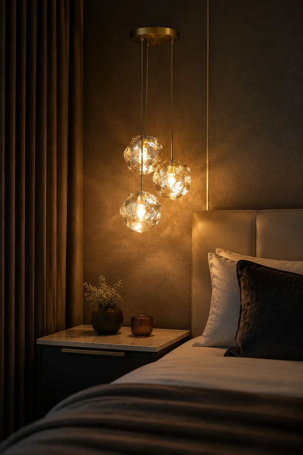 Illyria Ice Glass Pendant Lamp - Lumpaz