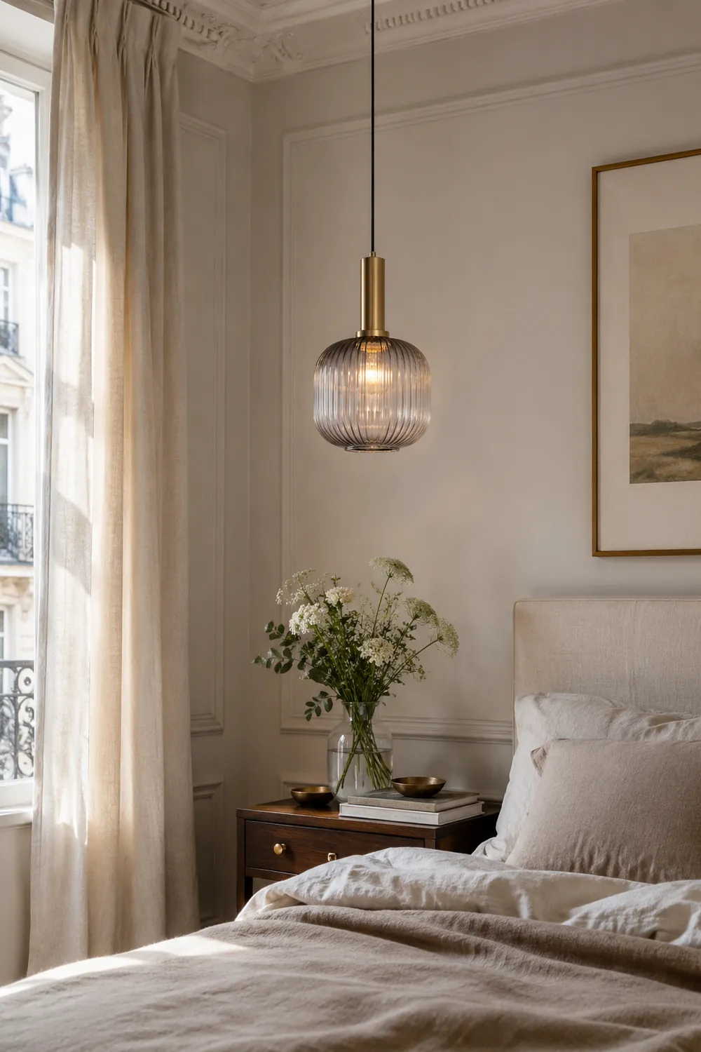 Hailie Pendant Light Crystal, Moru Glass, Cognac/Green/Gray, Kitchen Island - Lumpaz