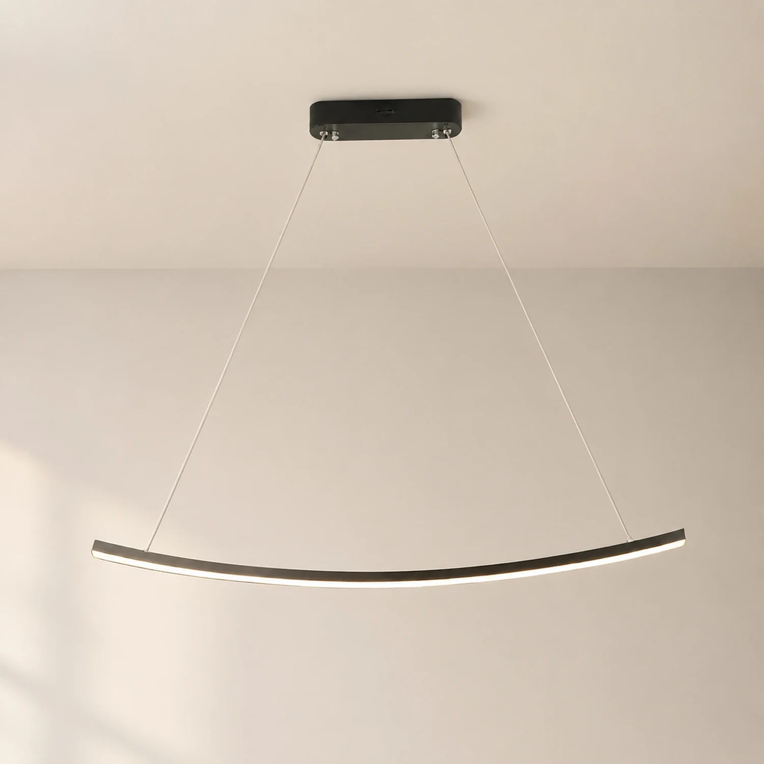 Minimalist Linear Metal Pendant Light - Lumpaz