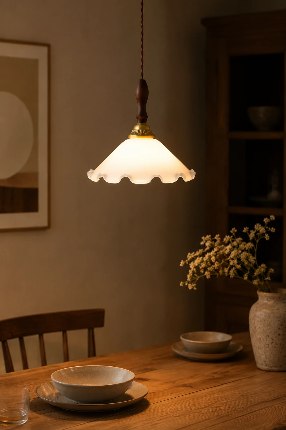 Milky Flower Pendant Light - Lumpaz