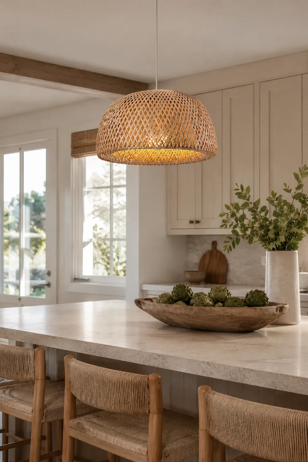 Bamboo Braided Pendant Lamp - Lumpaz