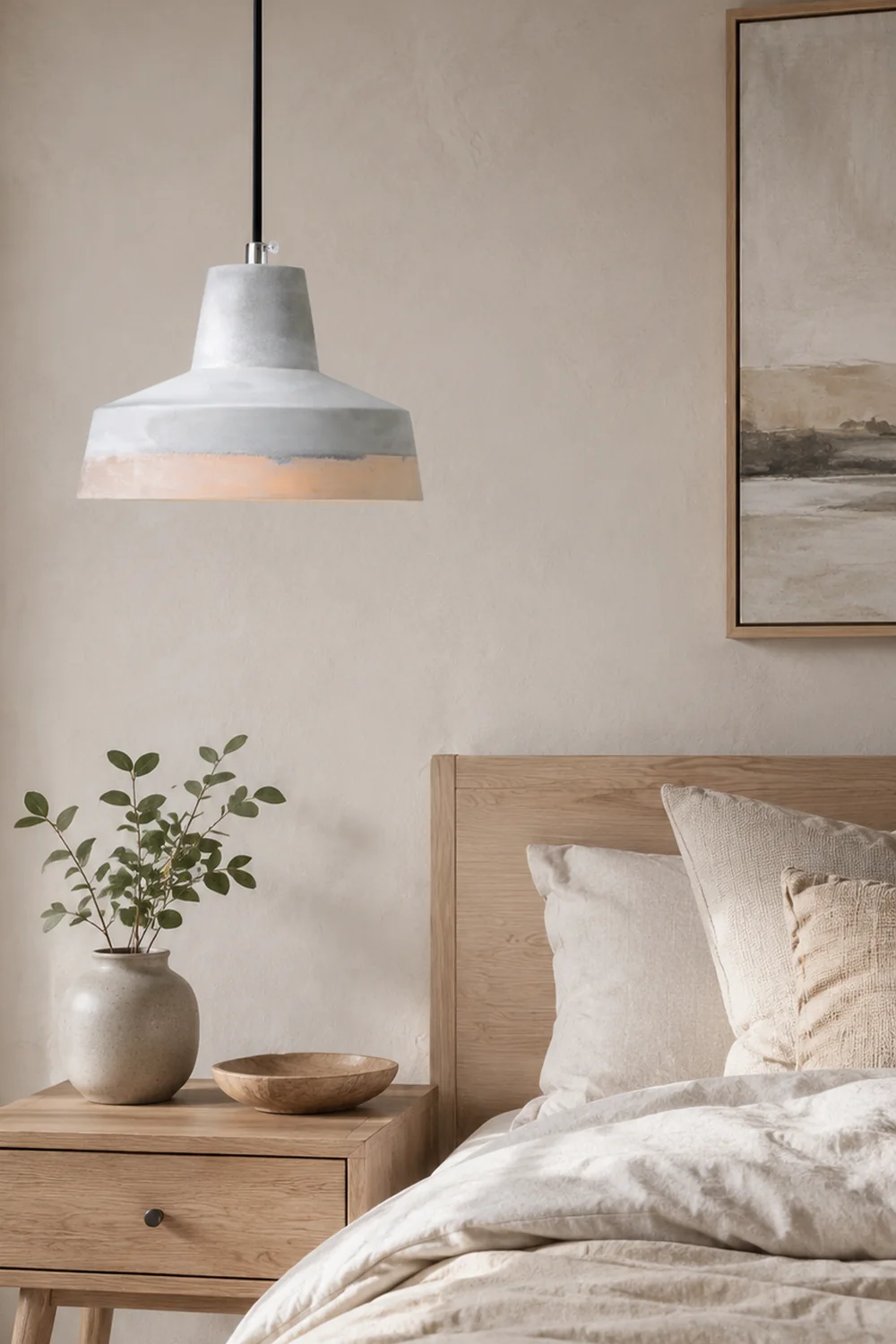 Delia Cement Pendant Light - Lumpaz