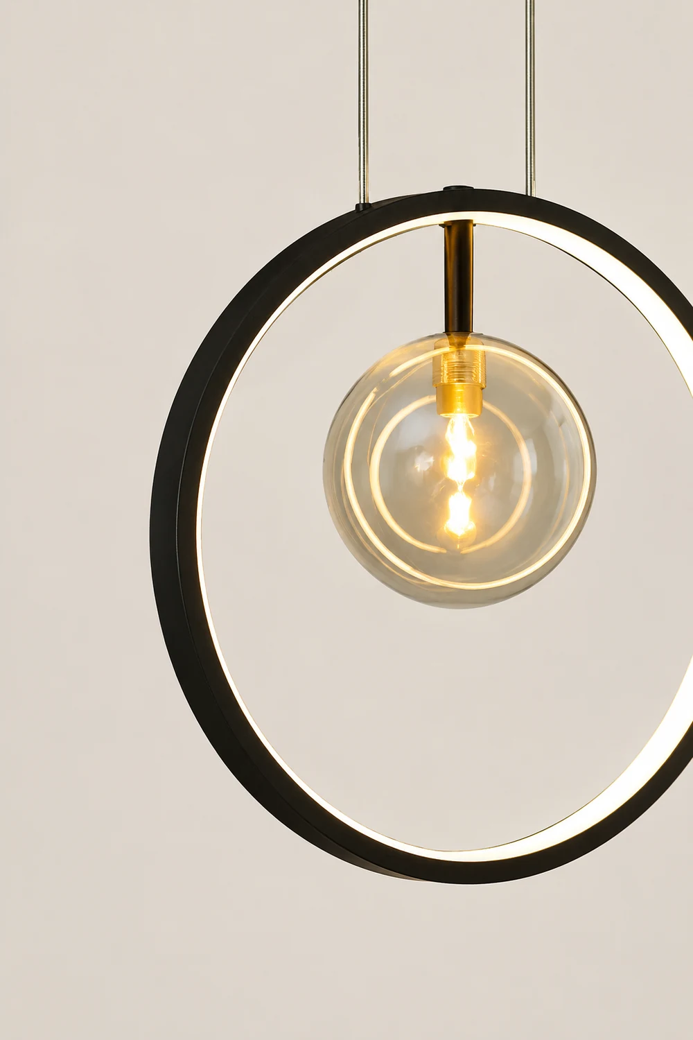 Nordic Glass Bubbles LED Modern Pendant Light For Dining Room - Lumpaz
