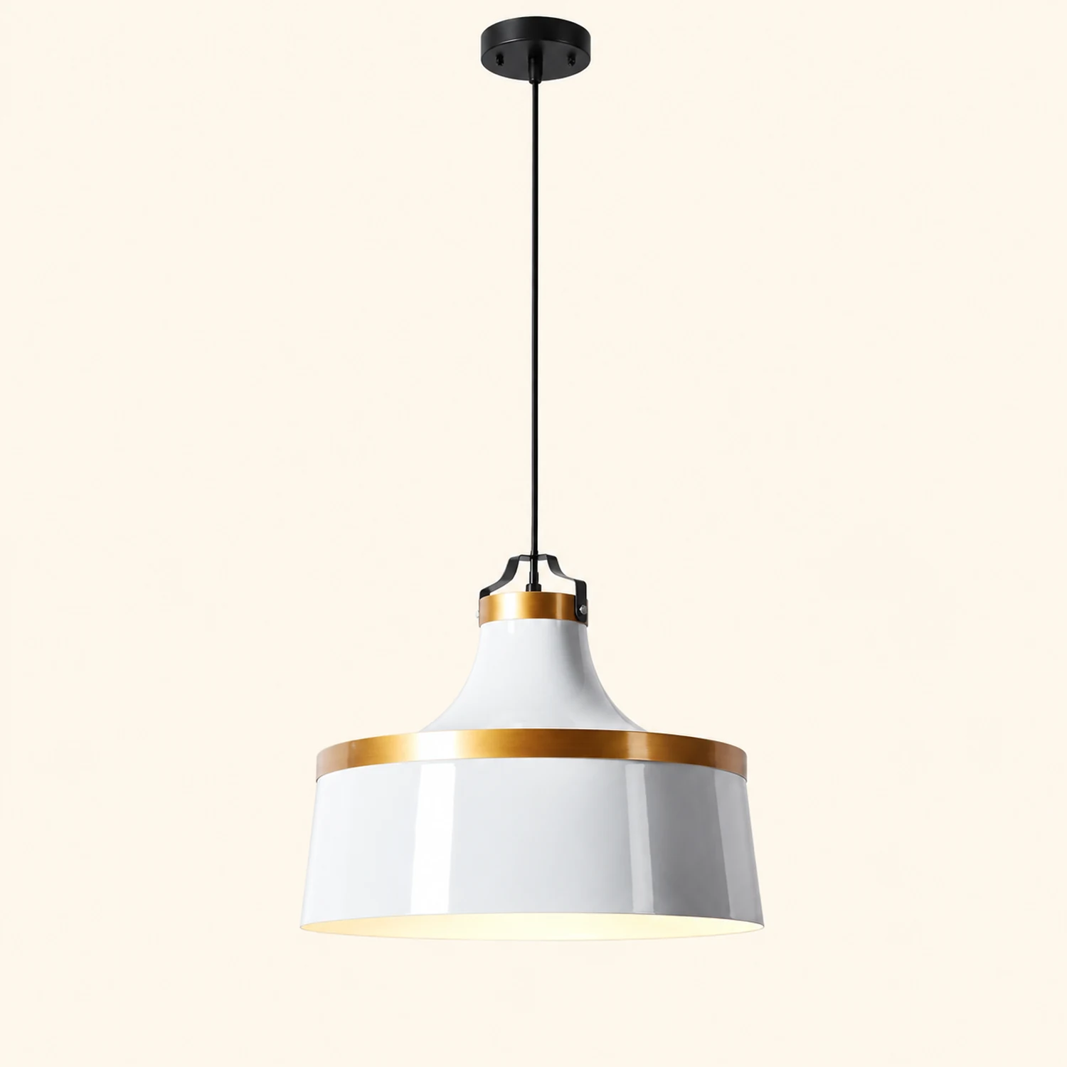 Morandi Modern Colorful Single Pendant Light, Metal Shade - Lumpaz