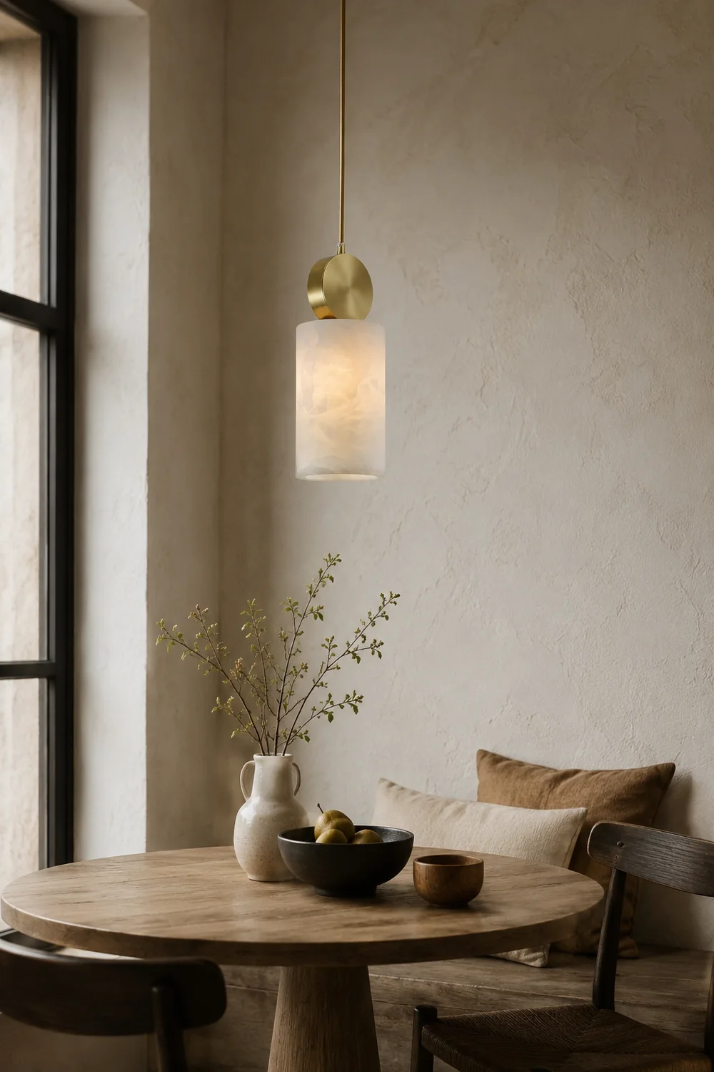 Etruscan Aabaster Pendant Light - Lumpaz