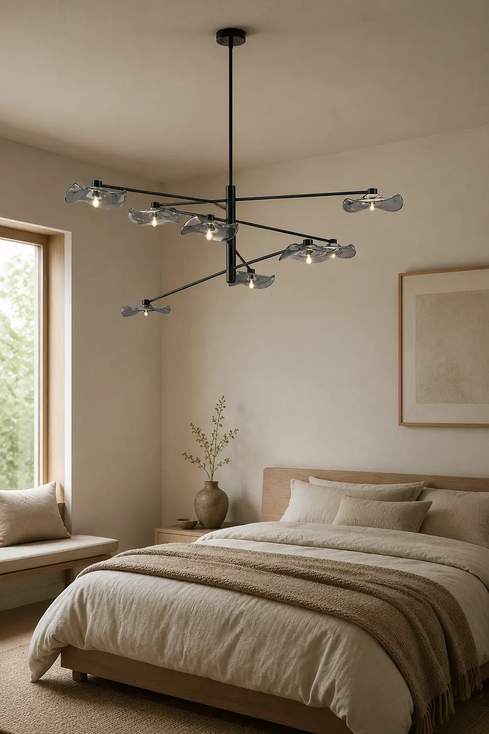 Lotus Leaves Glass Chandelier - Lumpaz