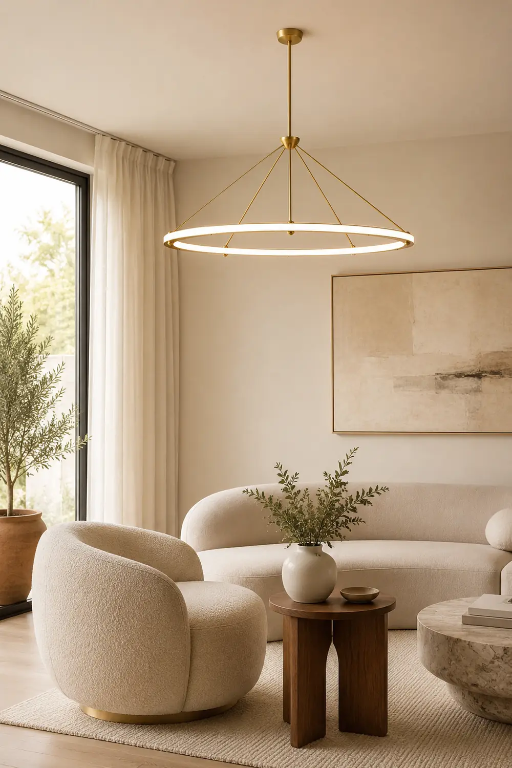 Cascading Ring Circle Pendant Lamp - Lumpaz