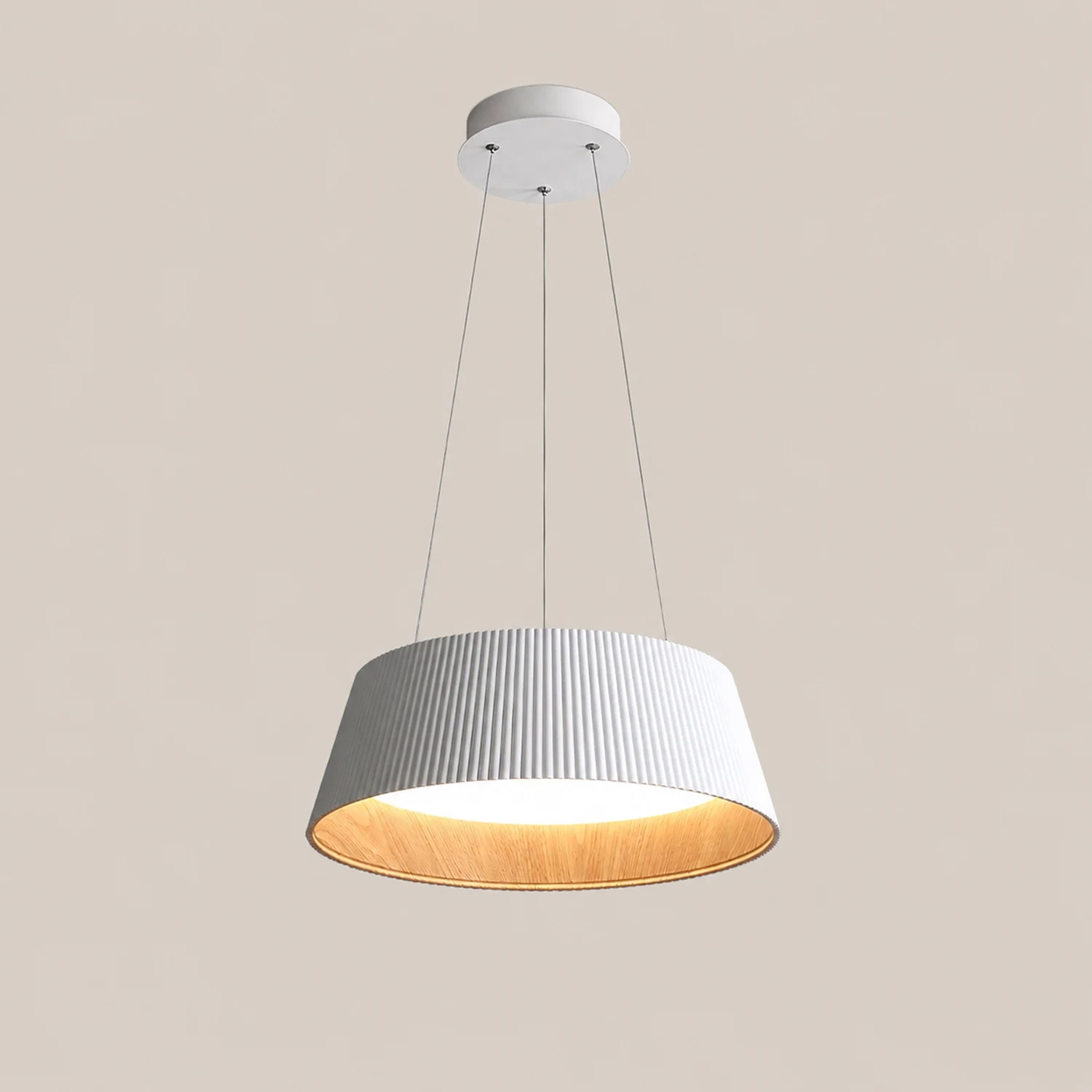 Modern Ribbed Pendant Light - Lumpaz
