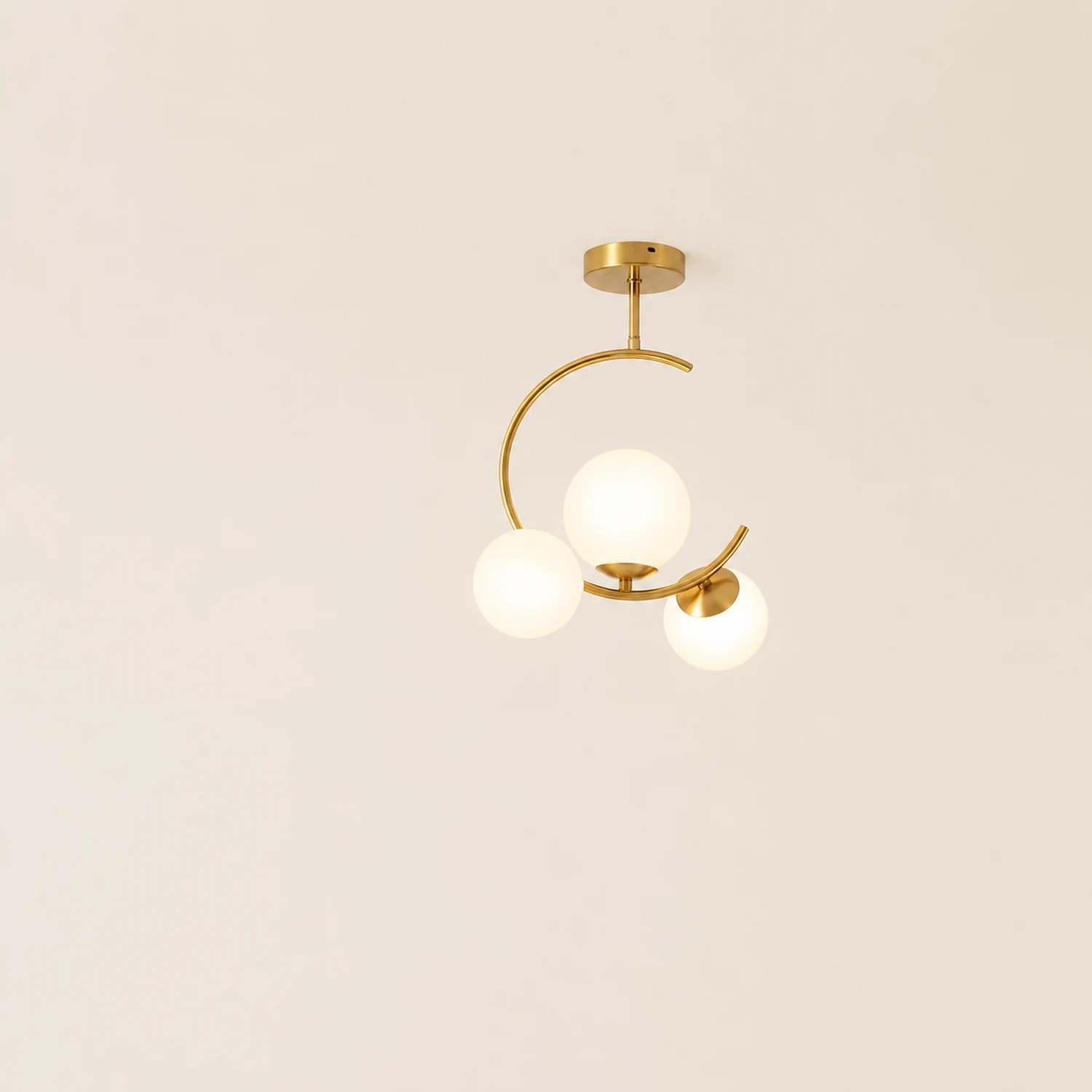 Valentina Modern Glass Globe Pendant Light, Metal & Glass, 3 Style - Lumpaz
