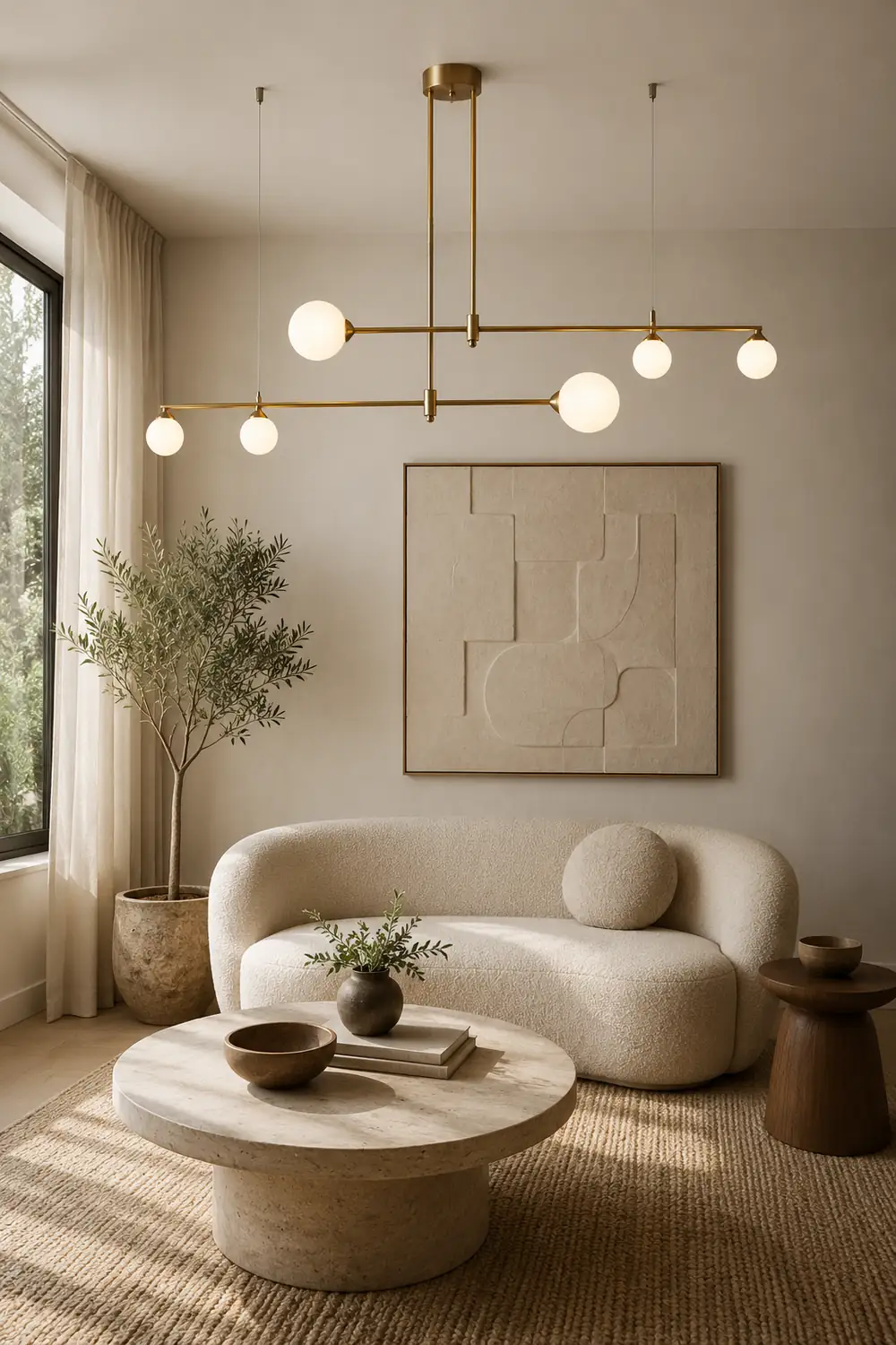 Valentina Modern Bubble Copper Pendant Light, Gold - Lumpaz