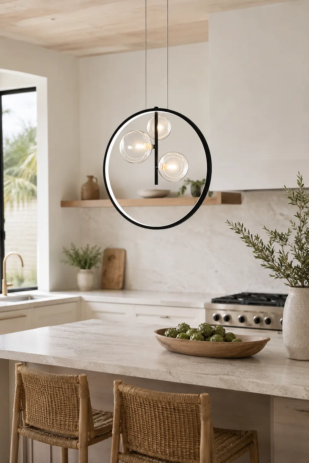 Nordic Glass Bubbles LED Modern Pendant Light For Dining Room - Lumpaz