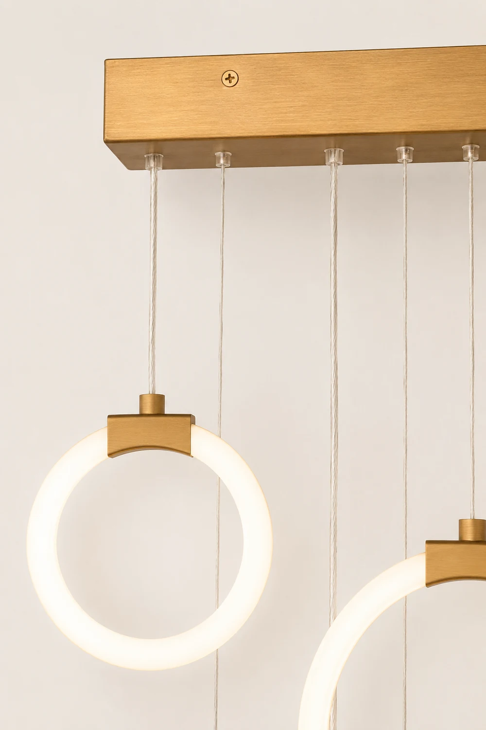 Jibril Minimalist Staircase Ring Metal Pendant Light - Lumpaz