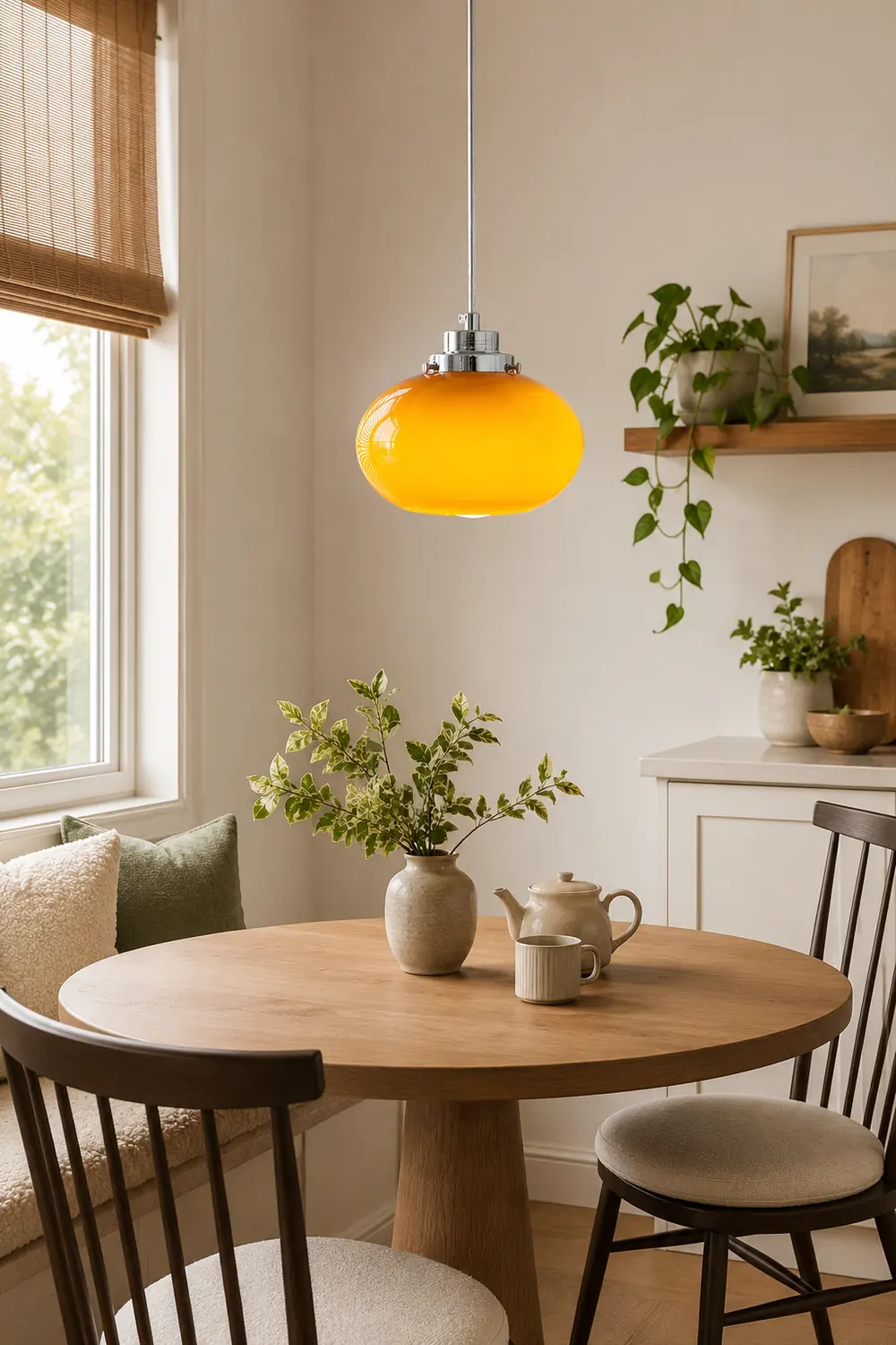 Oval Persimmon Pendant Light - Lumpaz