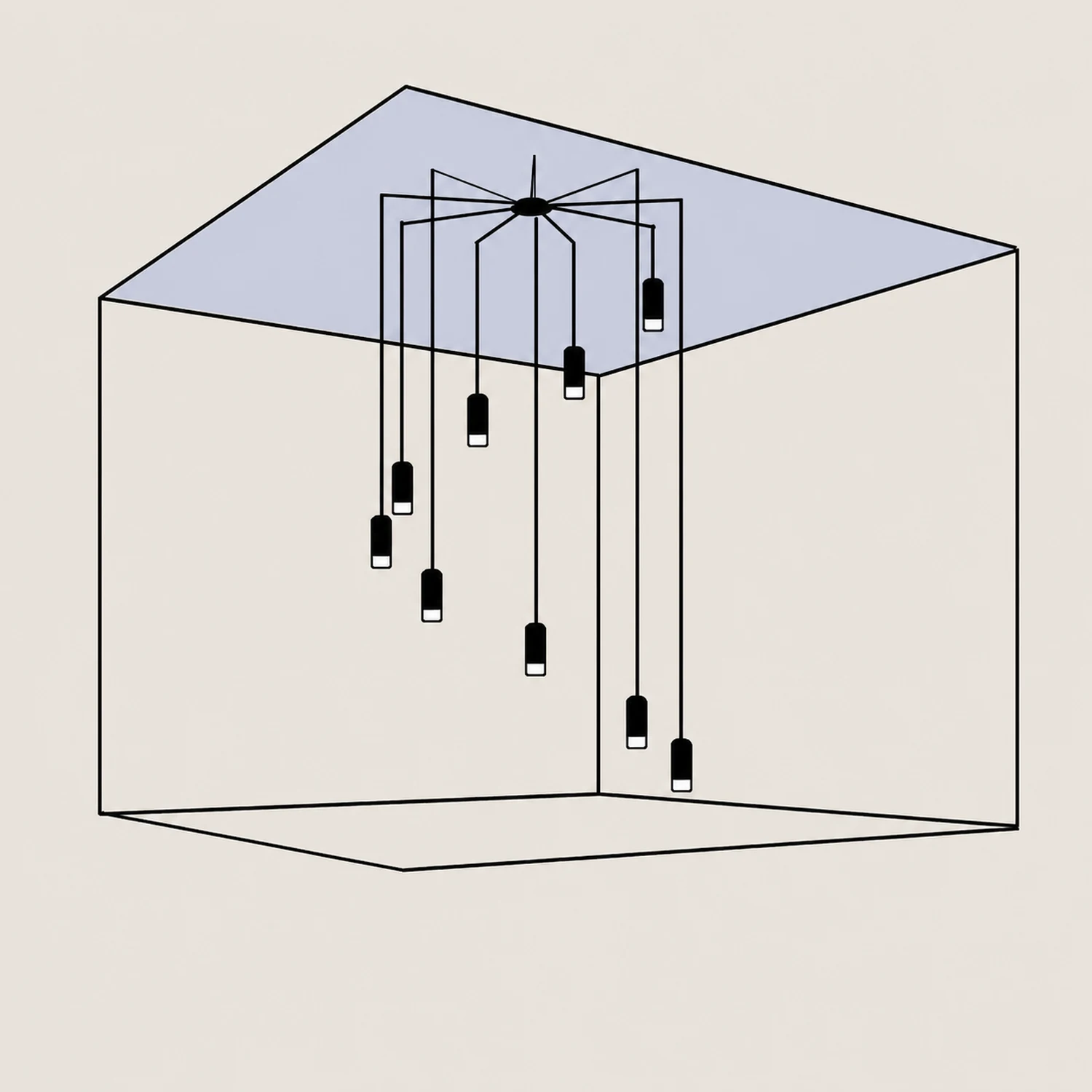 Line Form Pendant light - Lumpaz