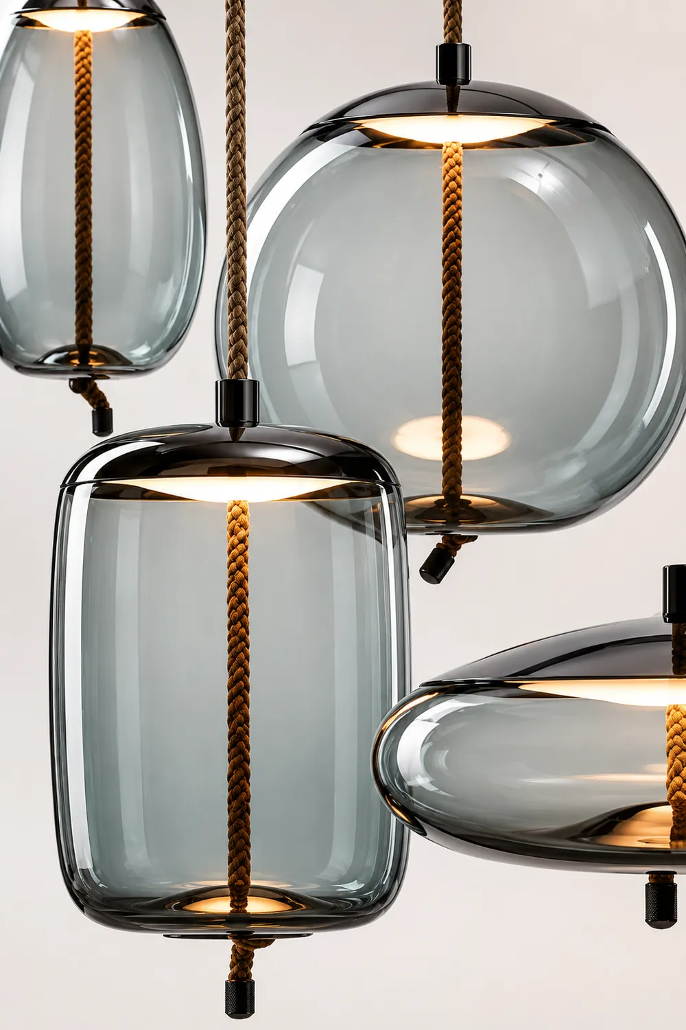 Valentina Nordic LED Pendant Light, Decorative Glass - Lumpaz
