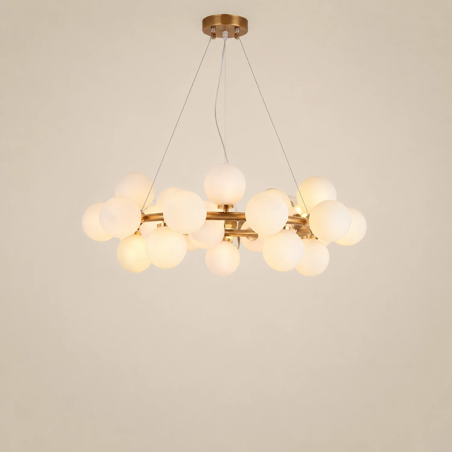 Valentina Chandelier Bubble, Magic Beans, Glass, Dining Room - Lumpaz