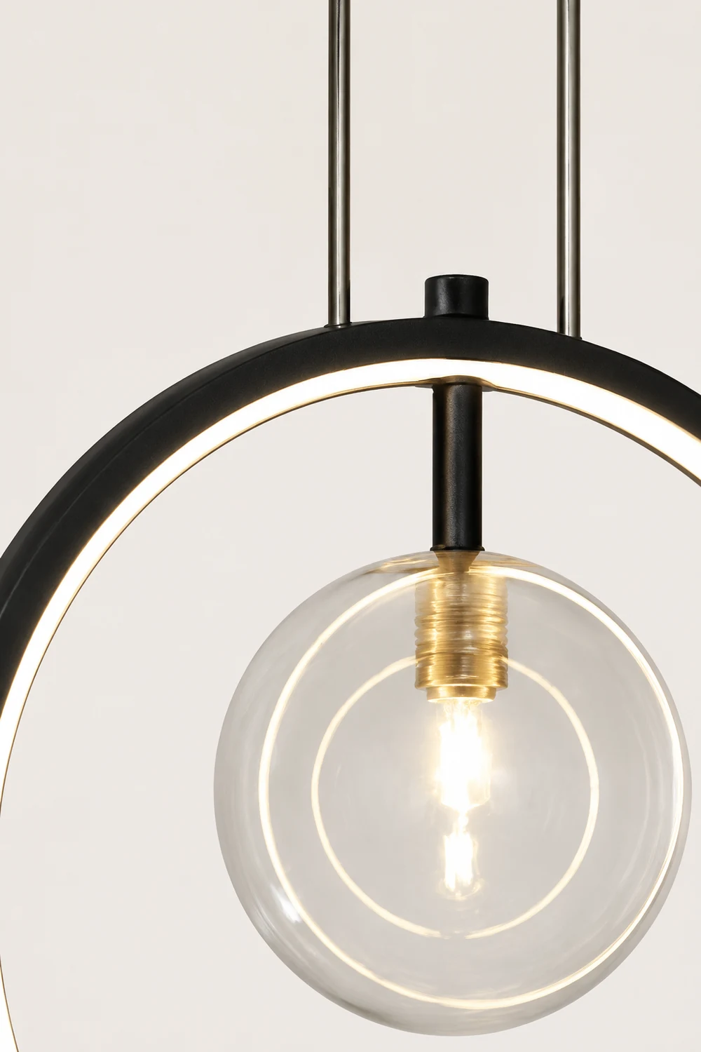 Nordic Glass Bubbles LED Modern Pendant Light For Dining Room - Lumpaz