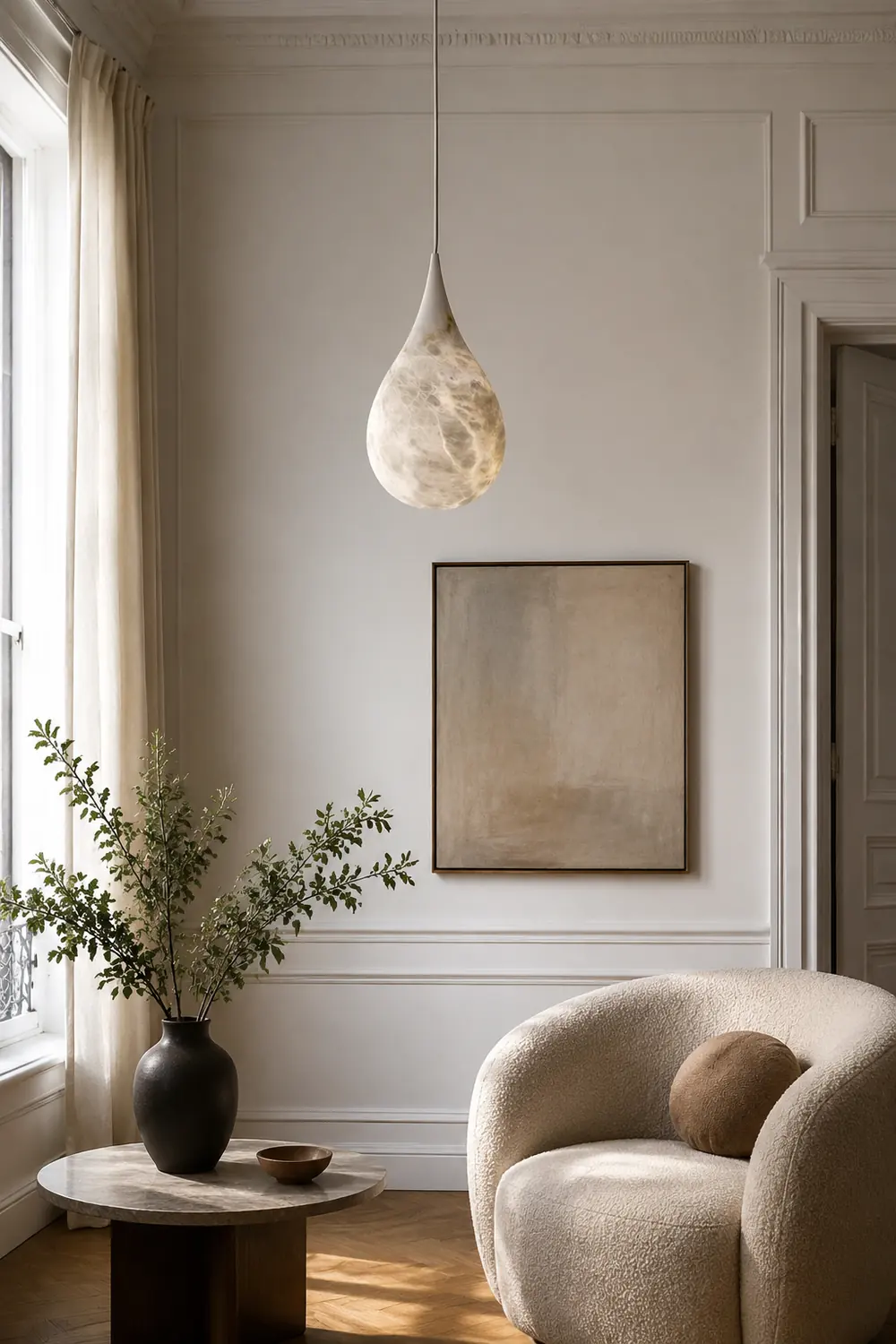 Marble Raindrop Pendant Light - Lumpaz