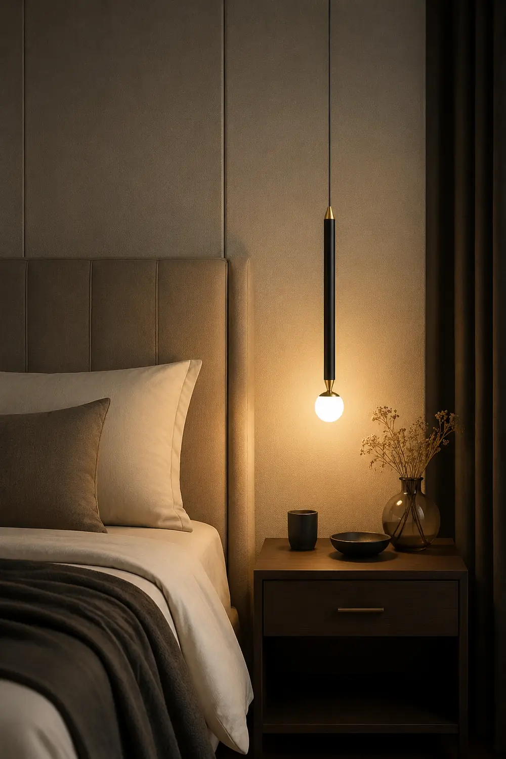 Carr Linear Metal Pendant Light, Black & Gold - Lumpaz