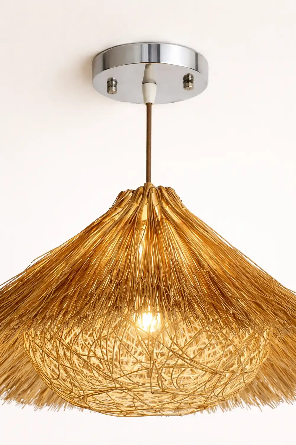 Muto Hand-Woven Rattan Modelling Pendant Light - Lumpaz