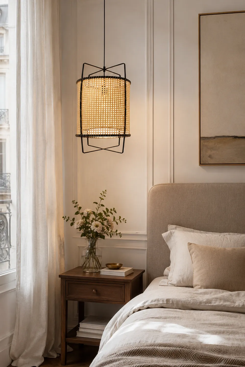 Rattan Cane Pendant Light - Lumpaz