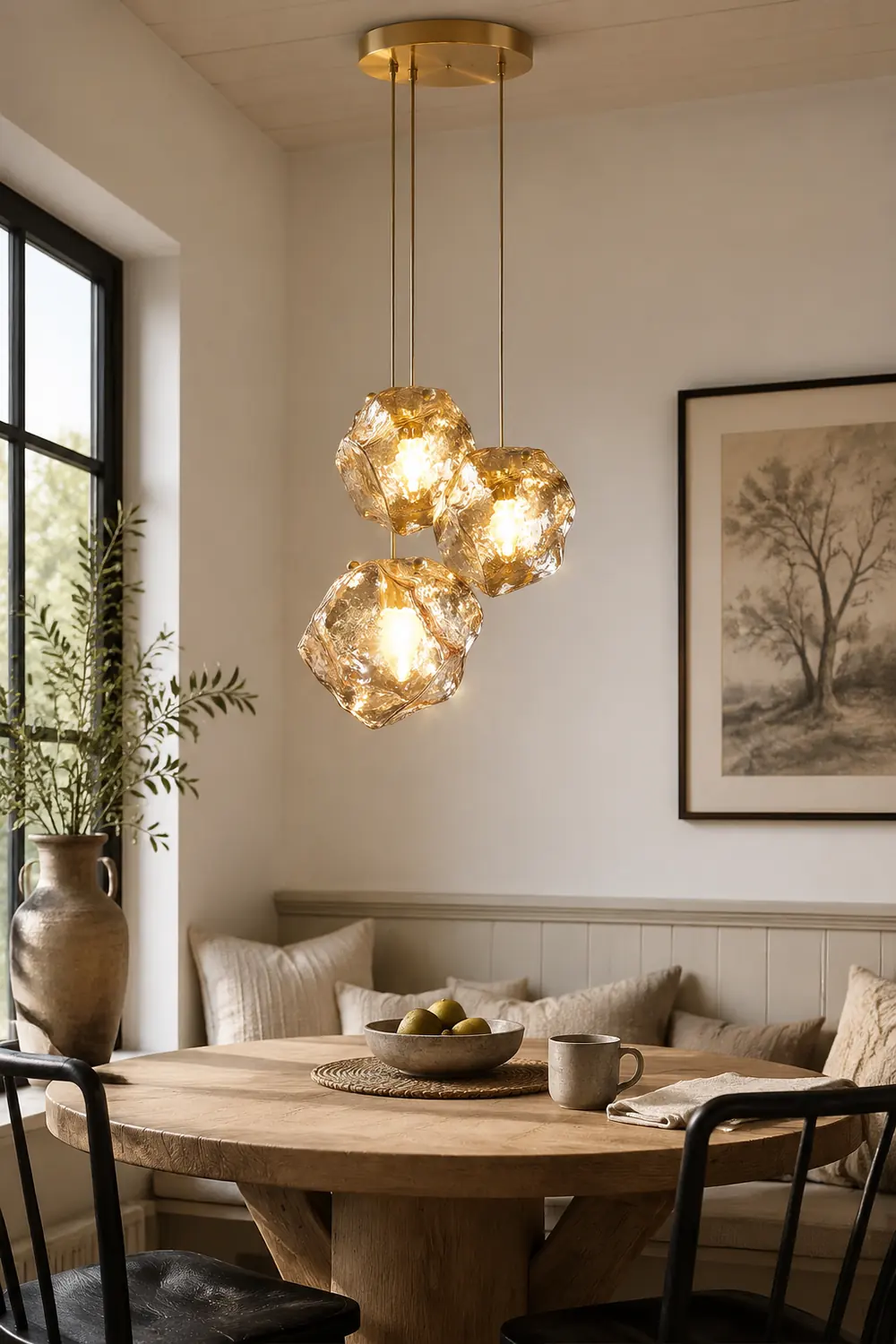 Illyria Ice Glass Pendant Lamp - Lumpaz