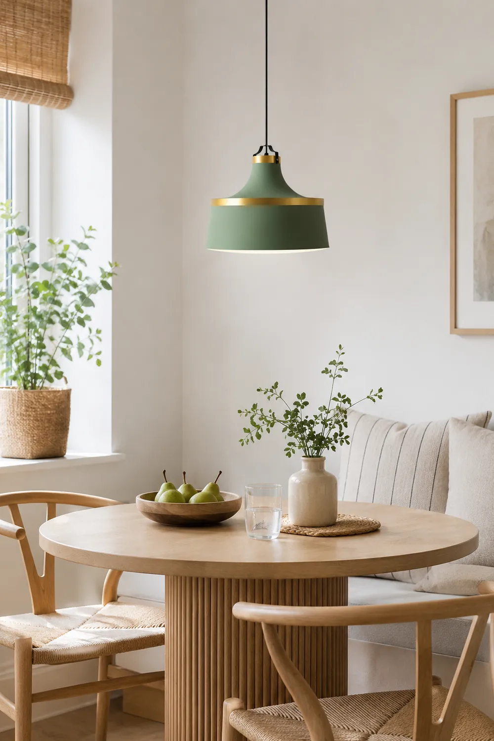 Morandi Modern Colorful Single Pendant Light, Metal Shade - Lumpaz