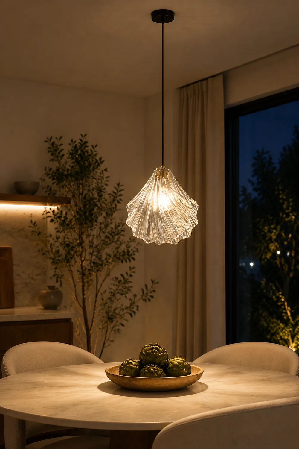 Shell Mini Pendant Light - Lumpaz