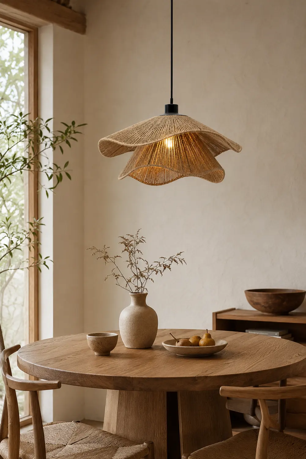 Handmade Straw Hat Pendant Lamp - Lumpaz