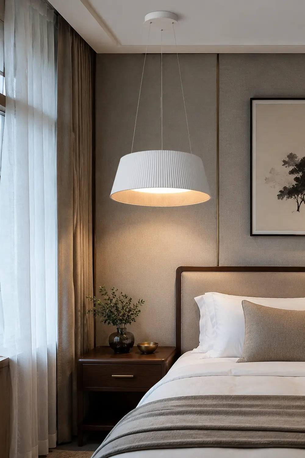 Modern Ribbed Pendant Light - Lumpaz