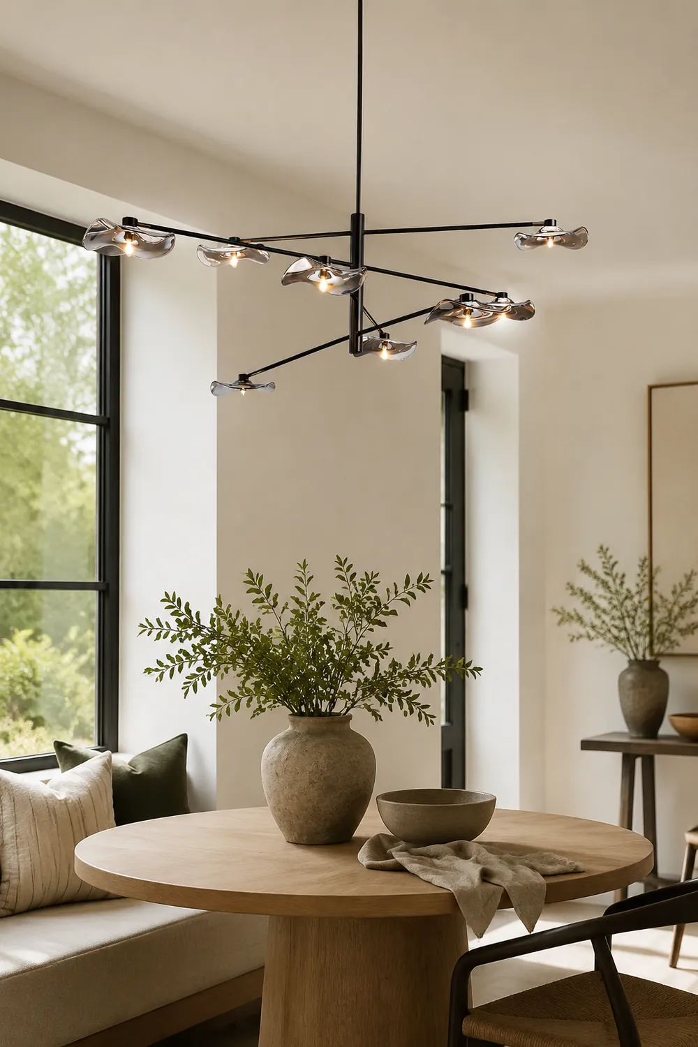 Lotus Leaves Glass Chandelier - Lumpaz