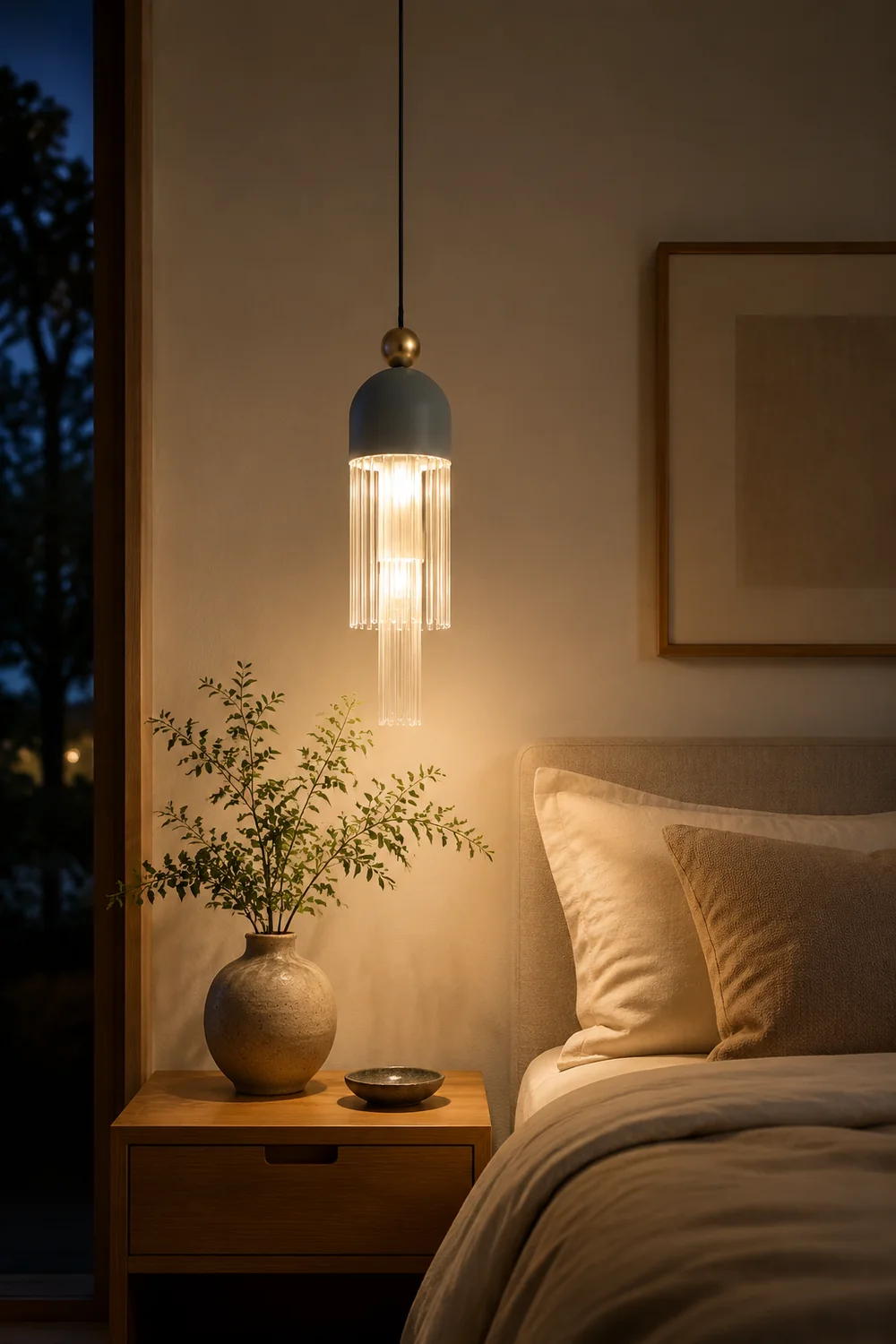 Colon Modern Tassel Metal Pendant Light - Lumpaz