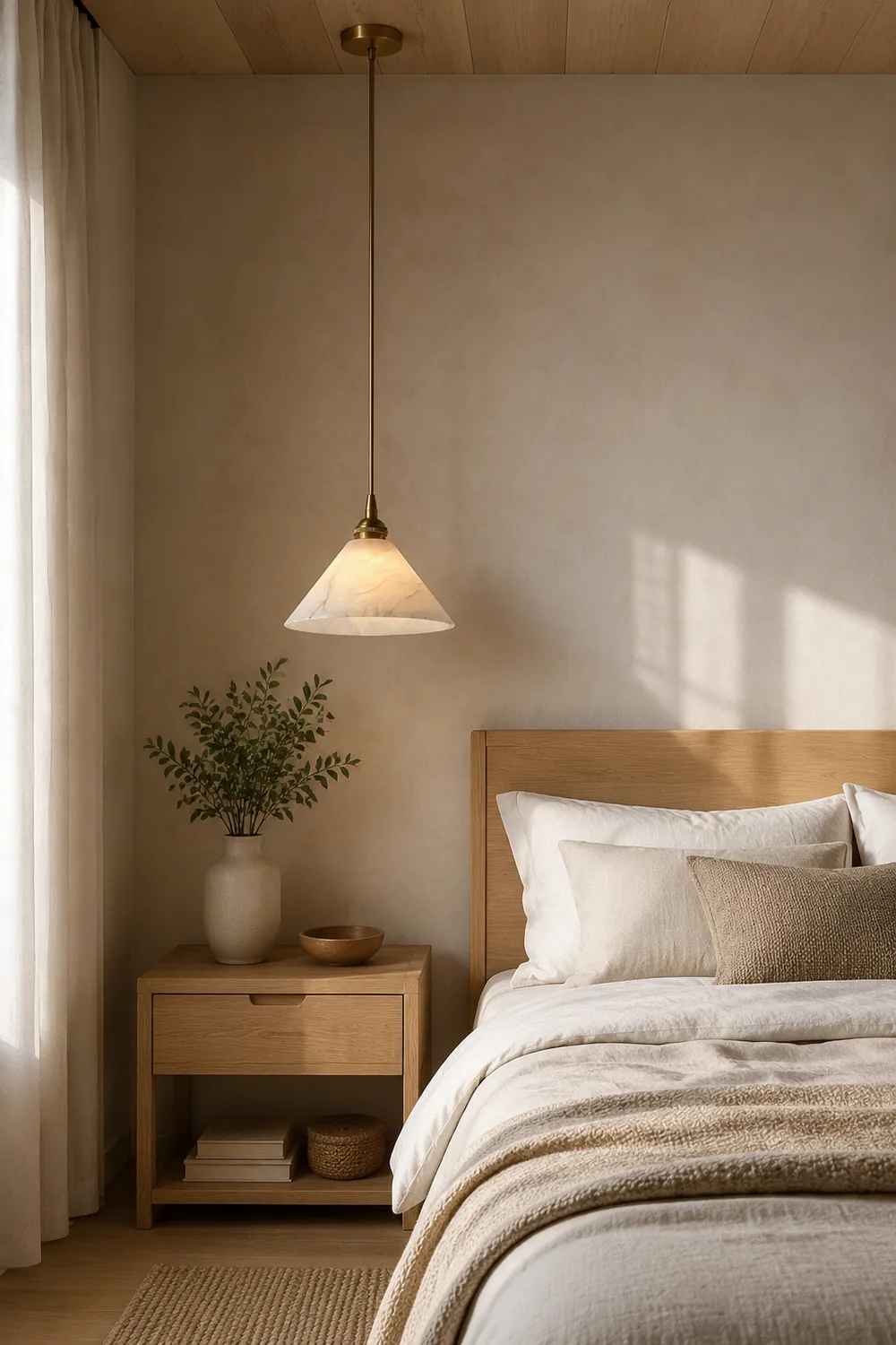 Conical Brass Pendant Lamp - Lumpaz