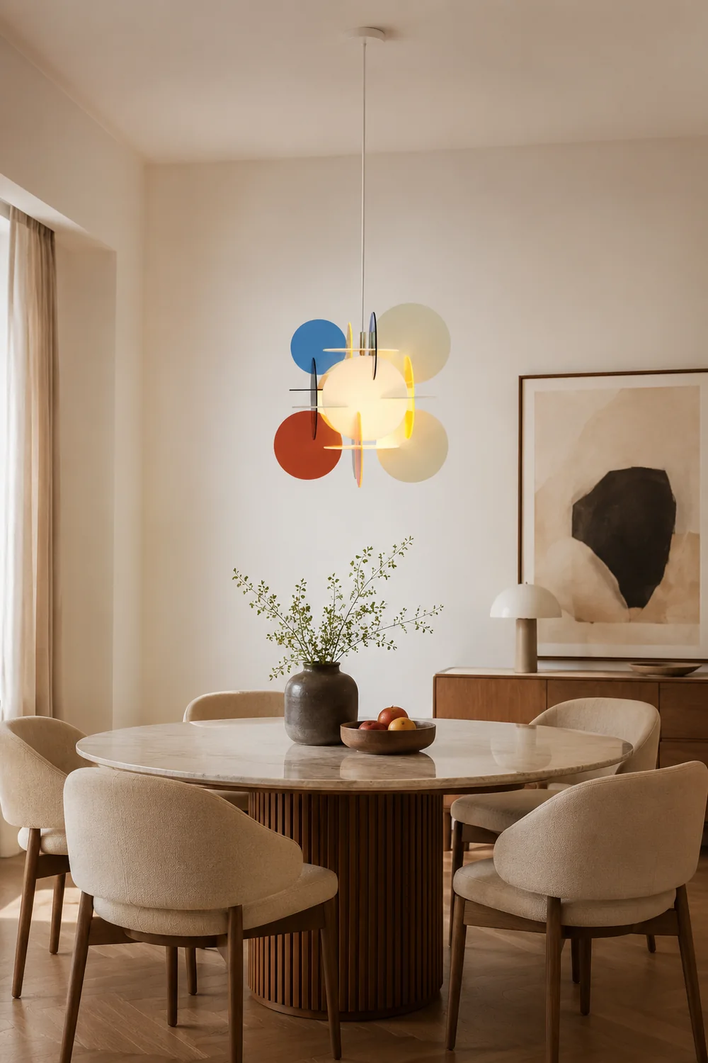 Morandi Modern Colorful Art Creative Pendant Light, Metal/Acrylic - Lumpaz