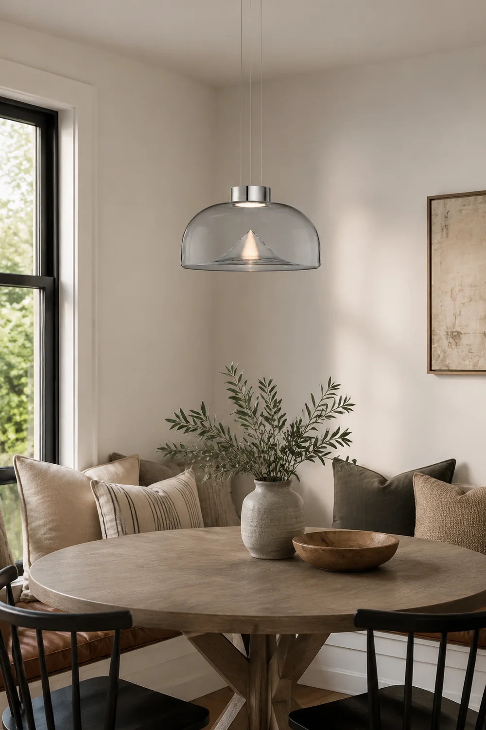 Herbert Modern Mountain Glass Pendant Light - Lumpaz