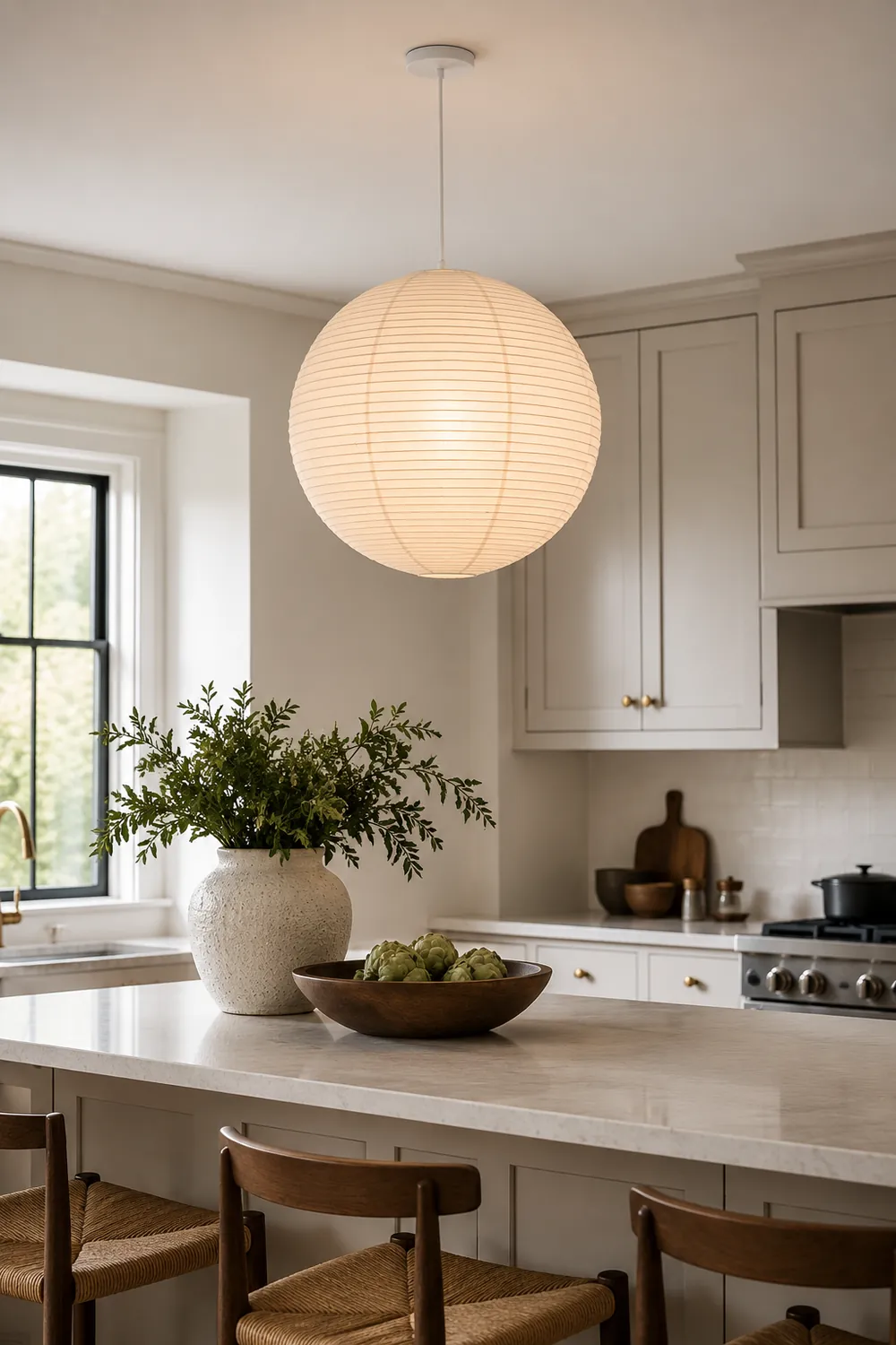 Washi Paper A Pendant Lamp - Lumpaz