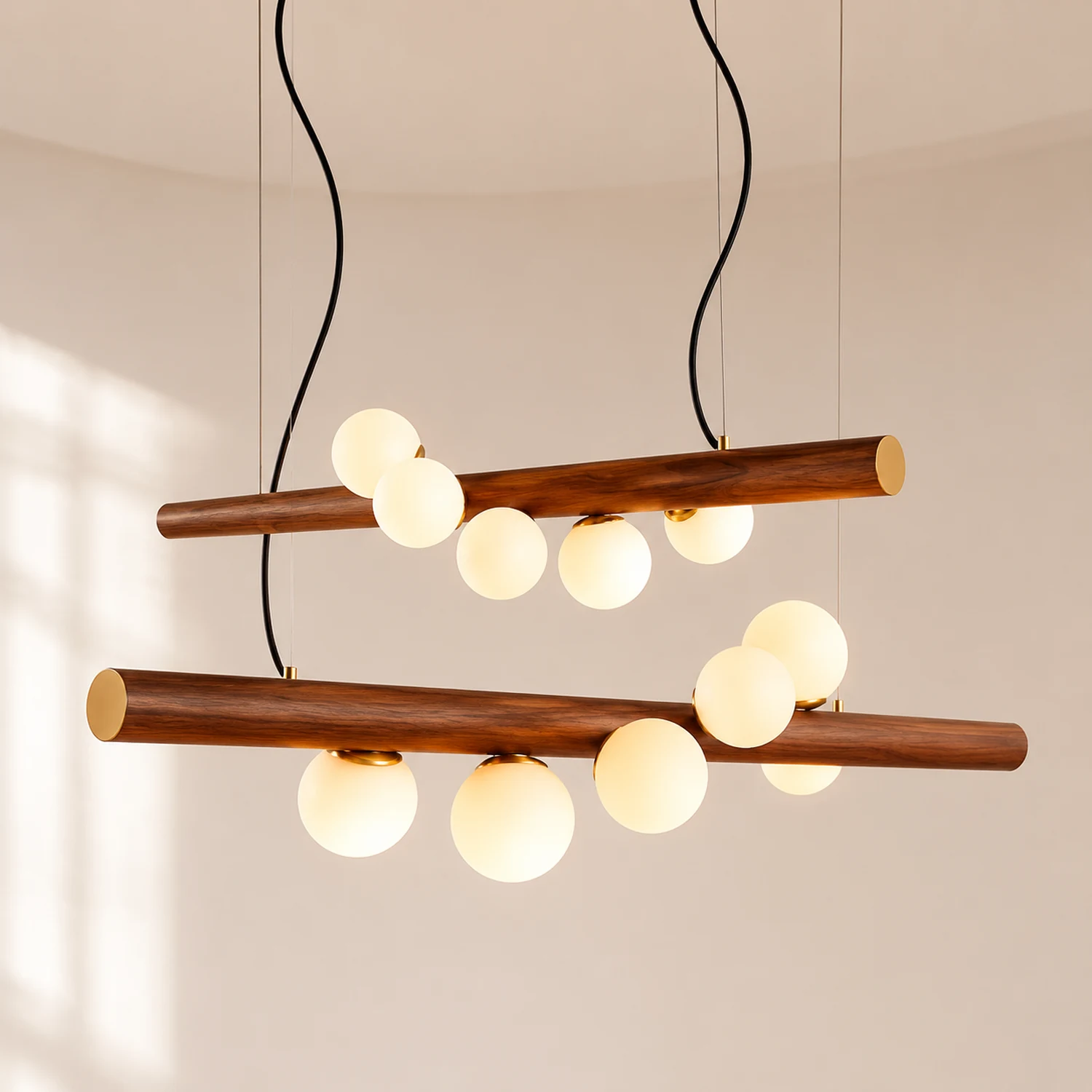 Scandinavian Wooden Pendant Lamp - Lumpaz